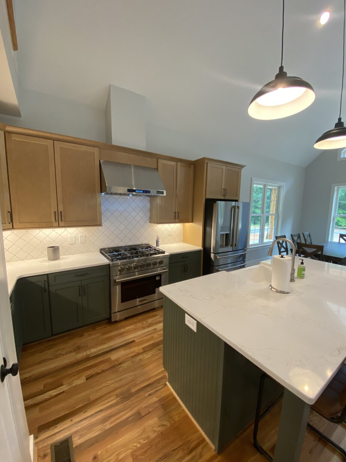 Should Kitchen Cabinets Match Wall Color?